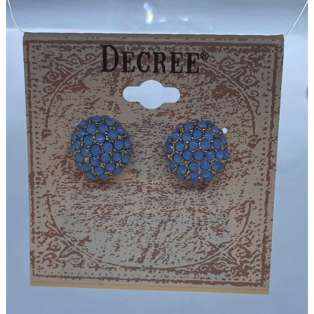 Blue & Gold Earrings by Decree